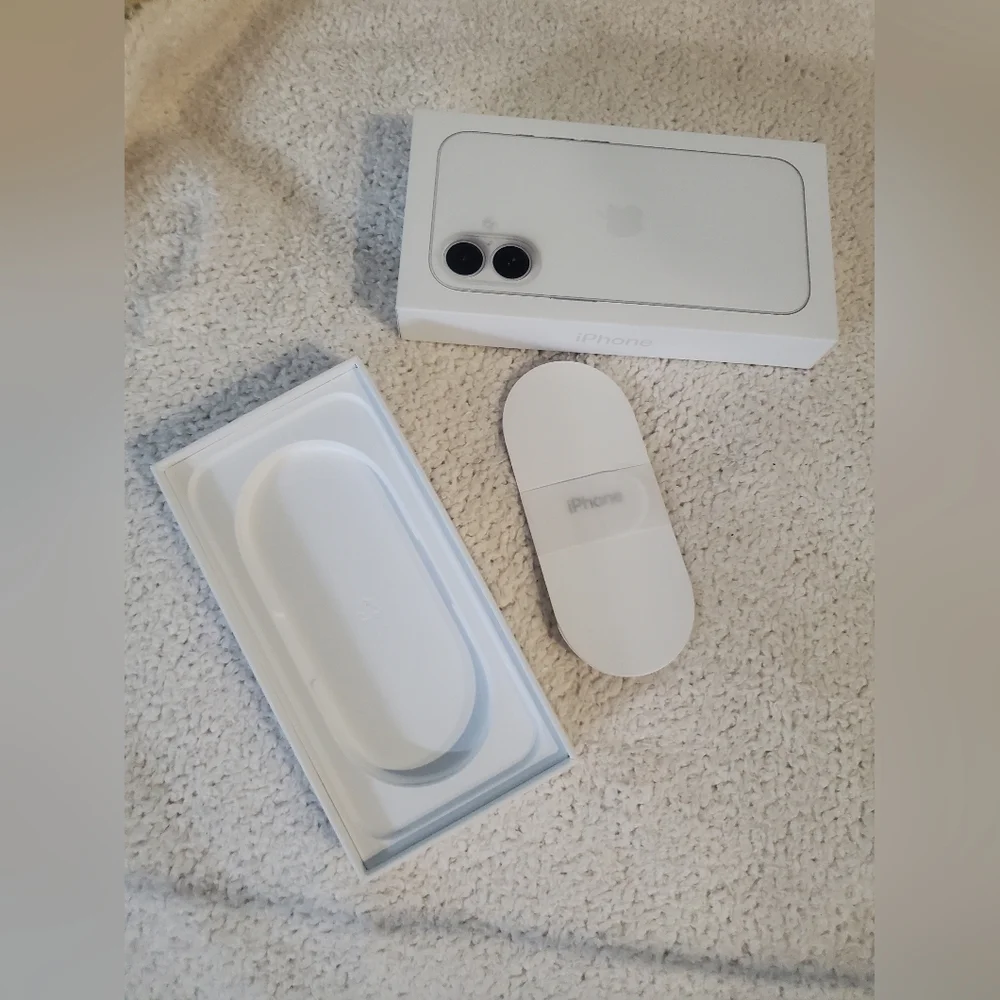 Apple iPhone 16 Box and Bag